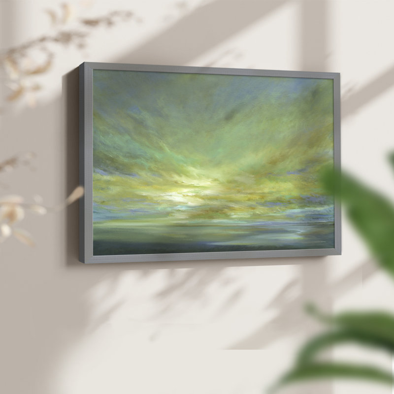 Coastal Views II - Reproduction encadrée - Restickable, H 8 po x l 10 po, Gris