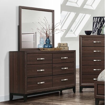 6 Drawer Double Dresser with Mirror -  United Furniture Import & Export, Composite_C127B585-FBFE-47C9-80F9-1CA398D0089F_1583357204