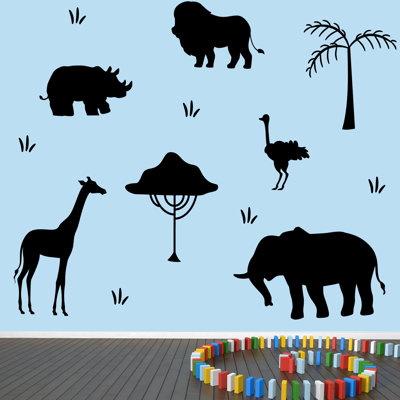 Adhésif décoratif safari africain