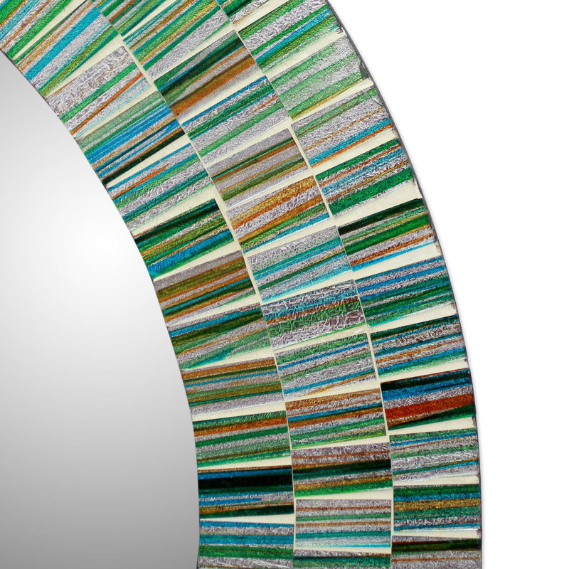 Echols Glass Round Wall Mirror