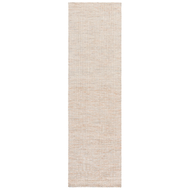 Natura 230 Hand Woven Wool Pile No Pattern Rug, Runner 2'3" x 8'