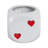 Decorative Ceramic Dice Planter For Indoor And Outdoor Spaces - Creative Flower Pots For Patio, Living Room, And Home Decor - 6", White & Red-1068954627