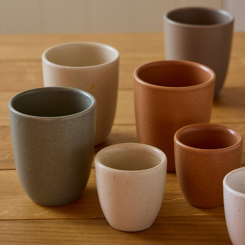 Pacifica Espresso Cups, Terracotta Orange