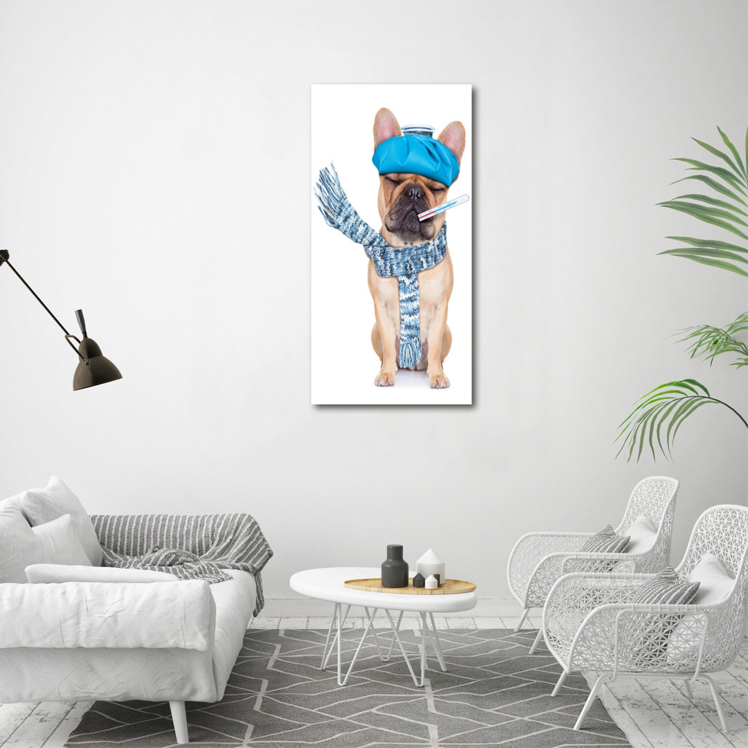 Kranker Hund - Kunstdrucke auf Leinwand - Wrapped Canvas