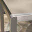 Table de bar d'extérieur en aluminium avec plateau en verre 43 po