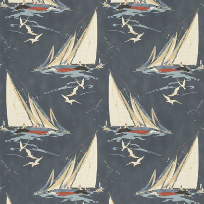 Icons Round the Island 100% Cotton Fabric