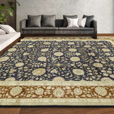 Tapis rectangulaire noué à la main