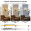 Nevis 1 - Light Dimmable Gold Crytsal Flush Mounted Sconce-1018128679