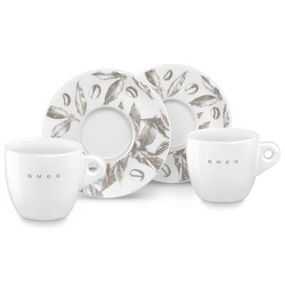 Contemporary Cappuccino Cups, Set of 2