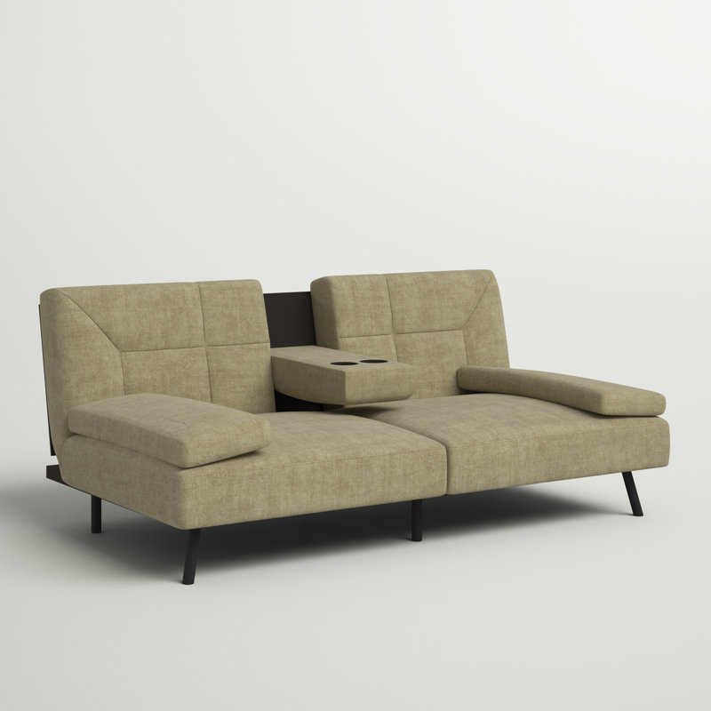 Canapé convertible Ariunna, Vert olive