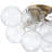 3-Light Cluster Glass Bubble Semi-Flush Mount