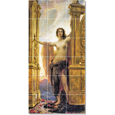 36" x 72" Ceramic Painting Decorative Mural Tile 12" x 12"