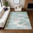 Machine Washable Indoor/Outdoor Millner ACN2258 Swirls Rug-595046776