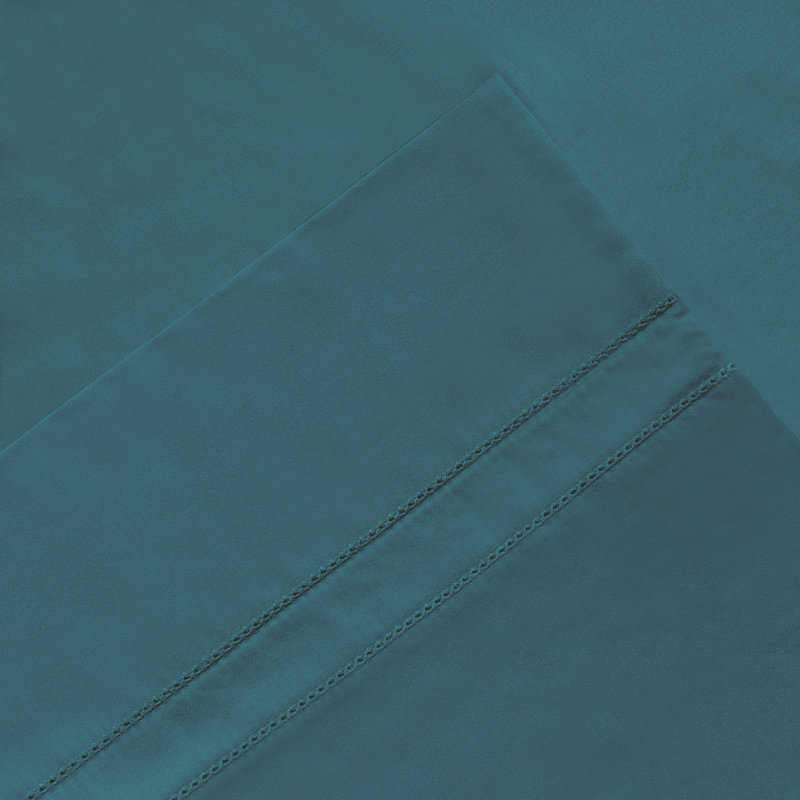 Ensemble de draps 100% coton à longues fibres 620 fils Pointehaven, Sarcelle, Grand