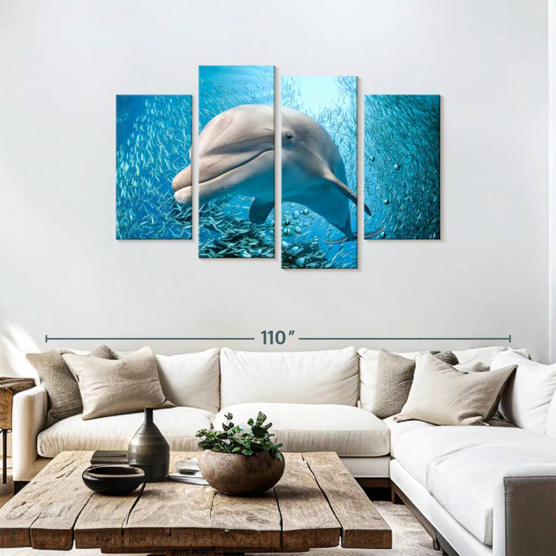 Brampt Dolphin Close Up, 48'' H x 75'' W