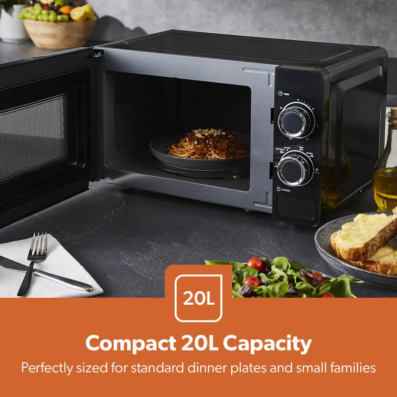 GEEPAS Illuminating Electric Kettle 2 Slice Bread Toaster & Microwave Kitchen Combo Set | 1.7L 2200W Stainless Steel Cordless Jug Kettle | 1000W Toaster 20L 700W Solo Manual Microwave Countertop Set