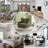 Wide Wingback Armchair With Accent Pillow, Modern Luxury Accent Chair For Living Room & Bedroom-544121265