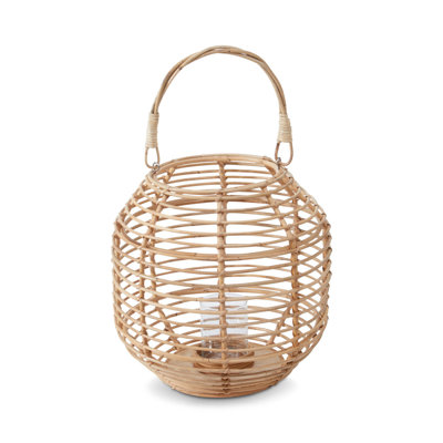 Bourbeau Wicker Tabletop Lantern