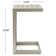Caggiano Rectangular Metal Outdoor Side Table