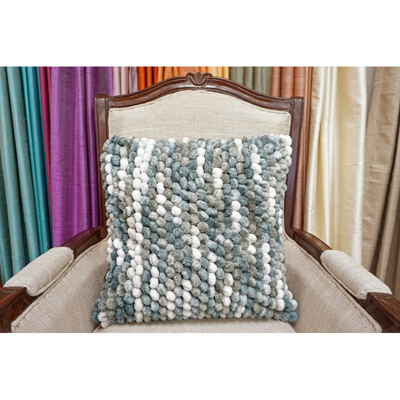 Cotton Blend Throw Pillow