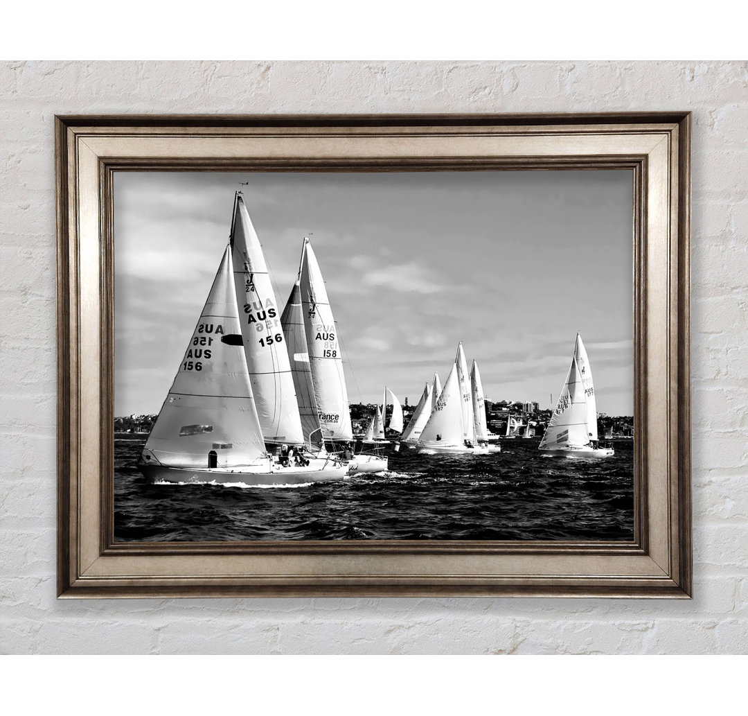 Sailboat Dream B N W - Druck