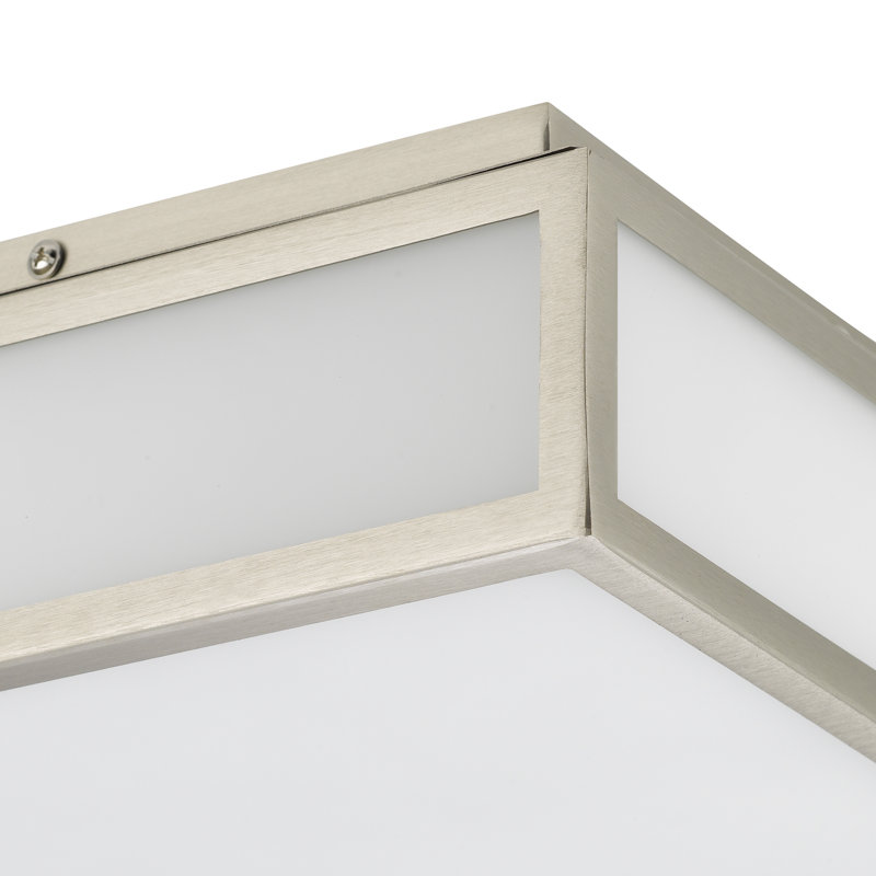 10" Brushed Nickel Integrated LED Flush Mount Ceiling Fixture, Brushed Nickel