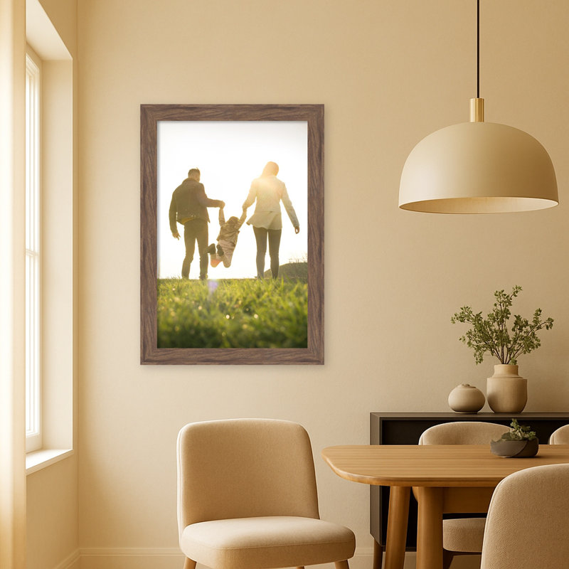 Cadre photo brun moyen pia, 24 x 36
