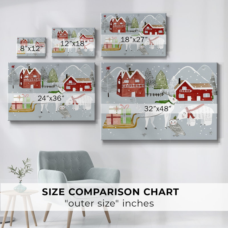 Toile tendue A-Gallery de la collection Stars & Snowflakes, H 40 po x l 60 po