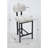 Upholstered Fabric Counter Height Barstool with Black Metal Legs for Dining Room/Kitchen Island/Bar-1880478094