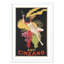 «Brickhill Asti Cinzano», affiche vintage encadrée sur papier en noir / jaune-35156055-37789715