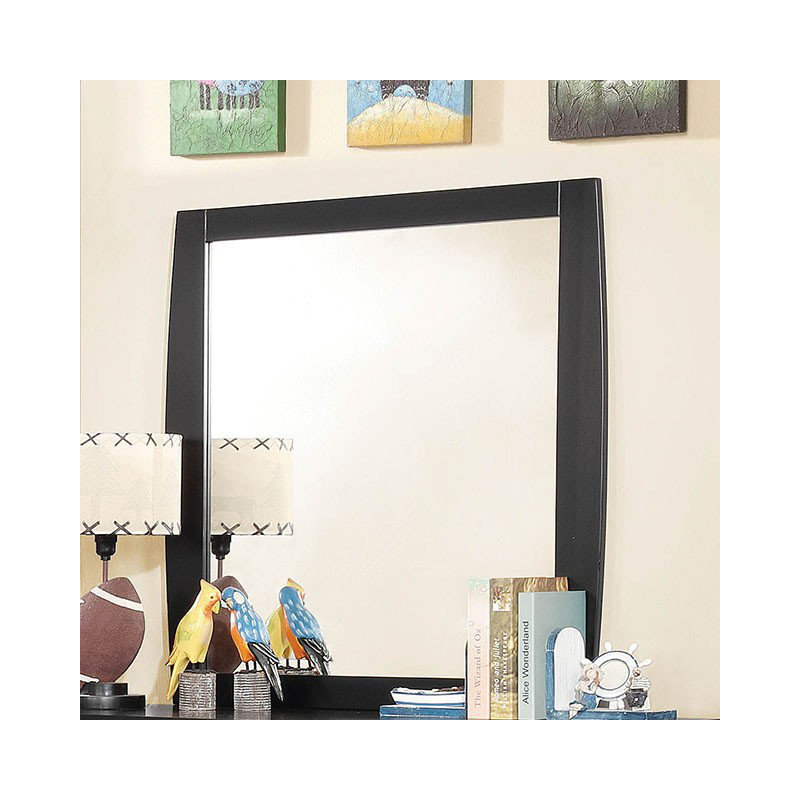 Miroir de commode Burdick, Noir