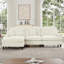 Ensemble de canapé modulaire polyvalent en chenille de style Mid-Century pour le salon
