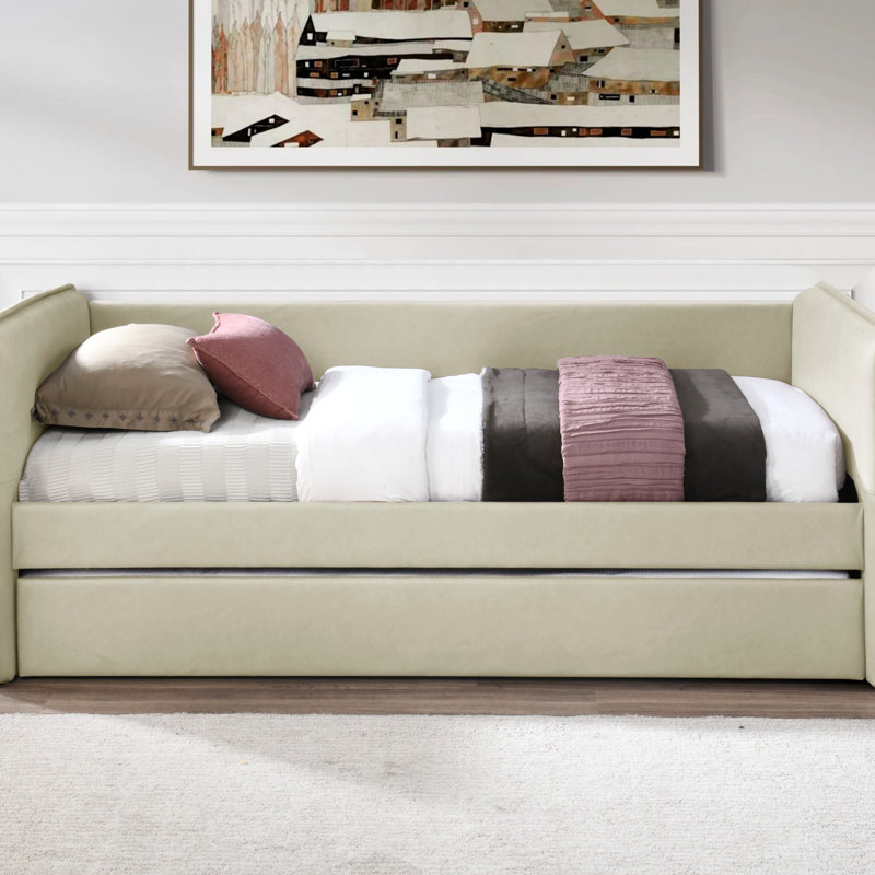 Daybed With A Trundle (Daybed), Tan