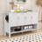 Storage Cabinet with Premium Finish and Stable Raised Legs-406881323