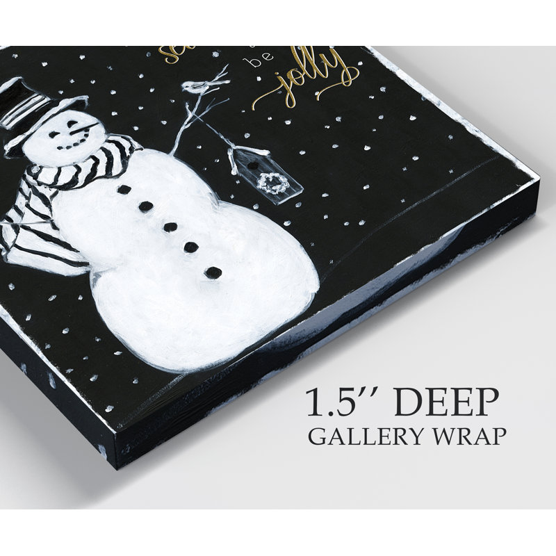 «Tis The Season Snowman», reproduction sur toile tendue, H 10 po x l 10 po x P 1,5 po