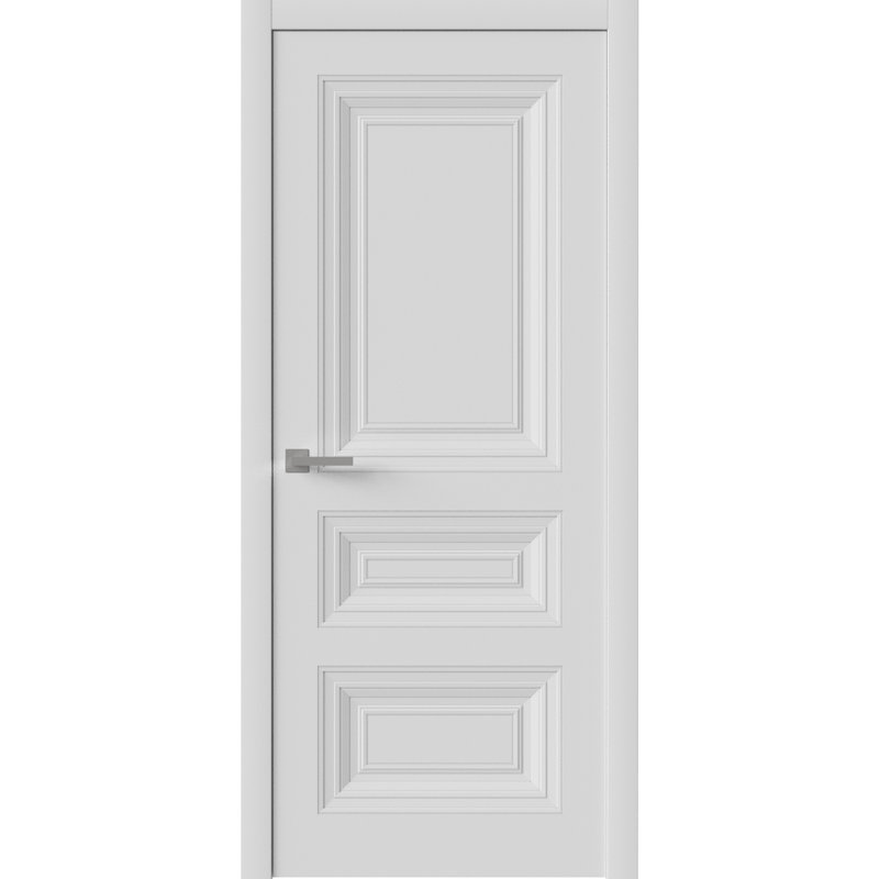 Porte intérieure | Blanc ESSENTIEL 1233 | Poignée simple à panneau régulier | Portes de salle de bain et de chambre à coucher