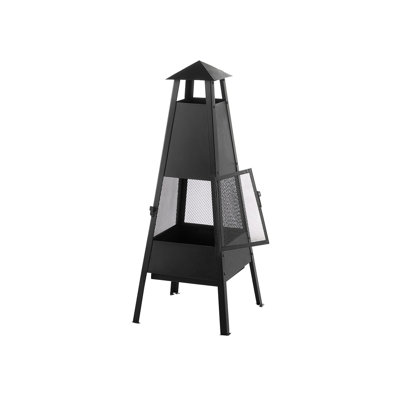 Maki Square Steel Charcoal Smokeless Fire Pit