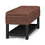 Banc de repose-pieds avec cadre en bois massif Lomond-1885677478