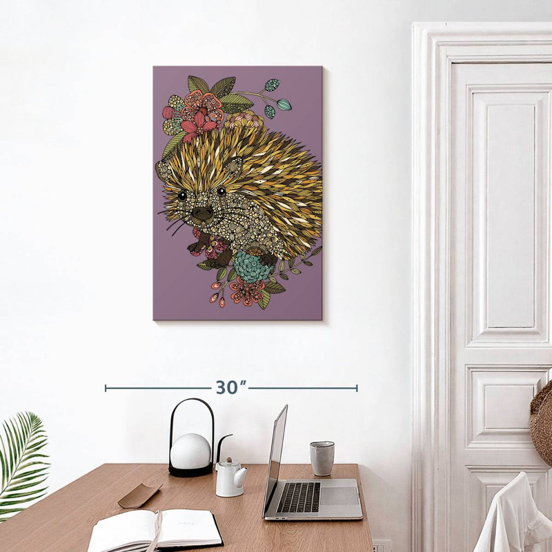 Brampt The Cute Hedgehog, 30" H x 20" W
