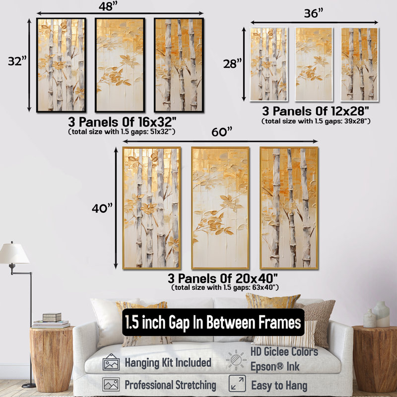 «Blue Mom and Zen Zen Moment Bamboo I», ensemble d'art mural en bambou, Cadre flottant noir, H 28 po x l 36 po x P 1 po