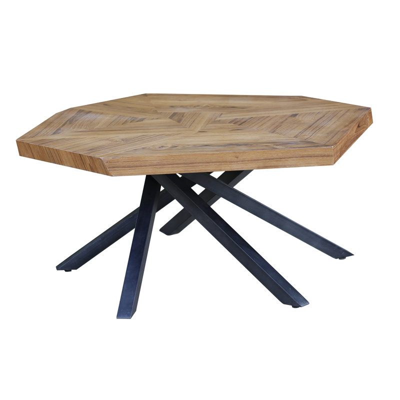 Ealf Solid Wood Top Single Coffee Table