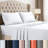 Beddora Queen Sheets Set – 4 Piece Soft & Cooling Queen Bed Sheets Set – Deep Pockets, Wrinkle-resistant, Breathable Microfiber– Includes Fitted, Flat Sheet & Pillowcase Sets (white)