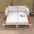 55'' Metal Outdoor Patio Daybed Double Chaise Lounge With Cushions-102062631-102062634
