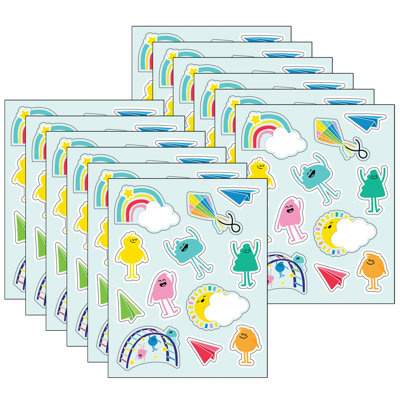 Autocollants Carson Dellosa Éducation Happy Place, 72 par paquet, 12 paquets