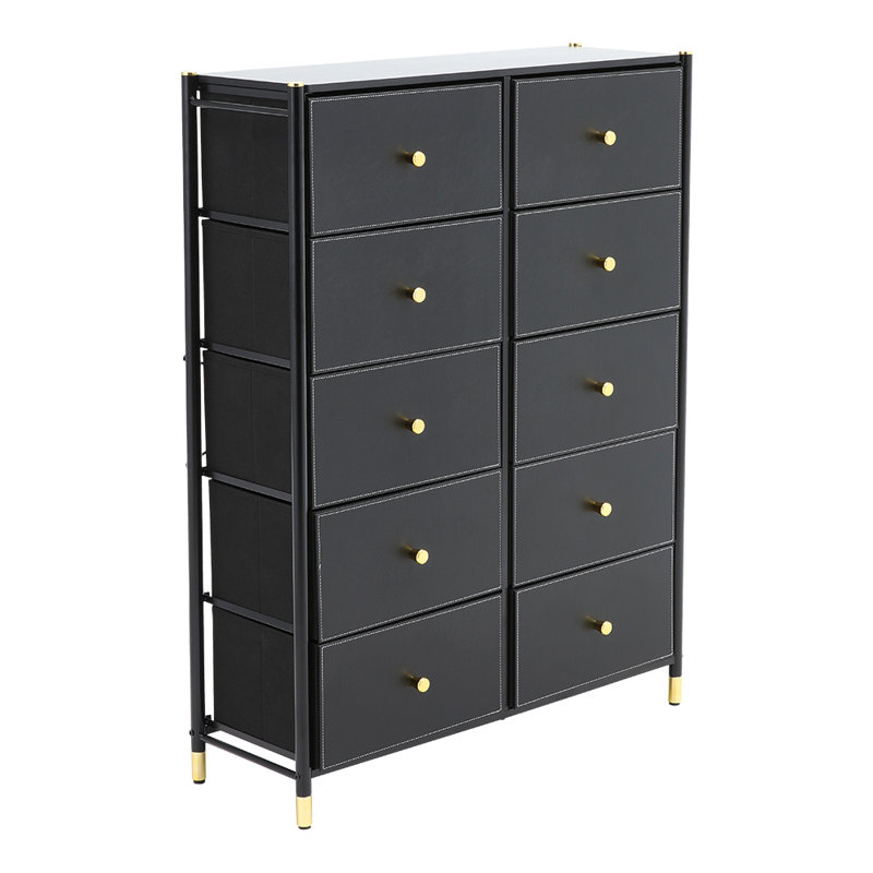 Aemon 88cm W 10 - Drawer Chest of Drawers