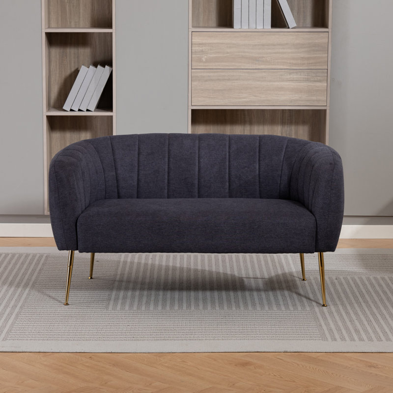 2 Seater Loveseat, Charcoal Grey