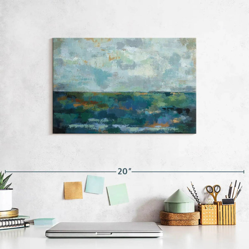 Croquis de paysage marin Alvord IV, H 8 po x l 12 po