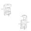 Ensemble de tabourets de bar ronds avec tablette-535283116-535283117