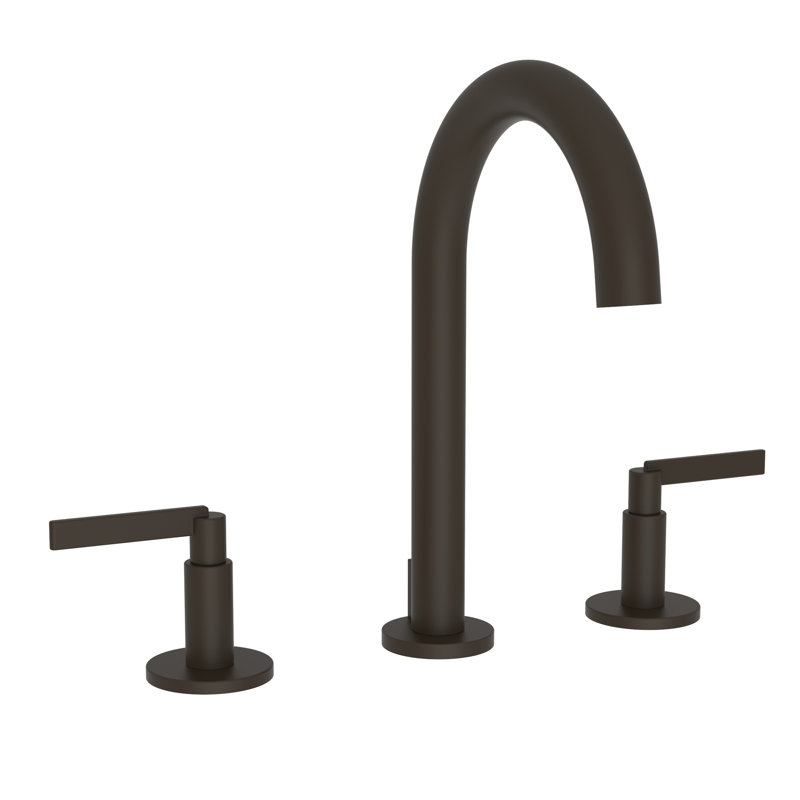 Tolmin Widespread Bathroom Faucet with Drain Assembly, Oil Rubbed Bronze, Lever Handle