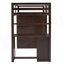 Lit mezzanine simple avec tiroirs, bureau et garde-robe-1101490000